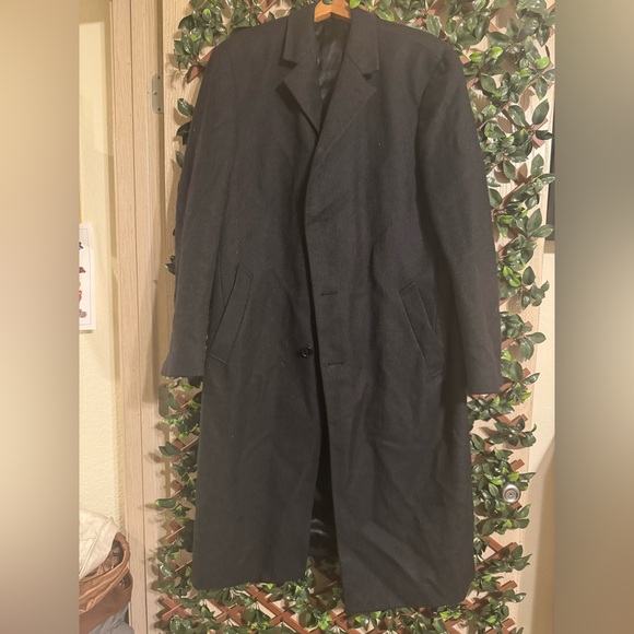 Brooks Brothers Other - Brooks Brothers Lambswool Charcoal Trench Coat